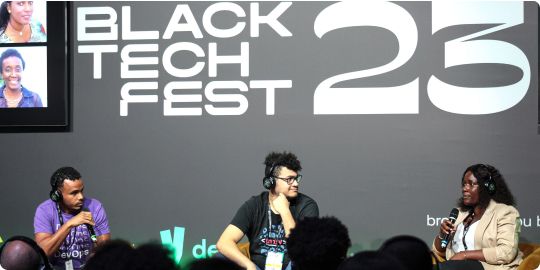 Les membres de l’équipe GitLab lors d’un panel au Black Test Fest 2023